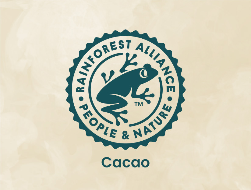 Rainforest alliance cacao logo